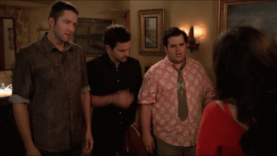 Men Pointing And Calling Each Other Liar GIF