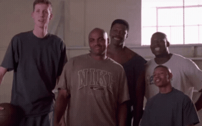 Men Posing, One In Nike T-Shirt GIF
