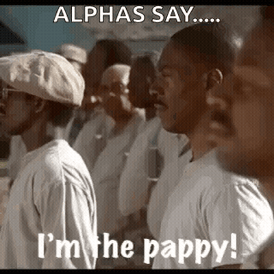 Men Saying Alphas Say I'm The Pappy GIF