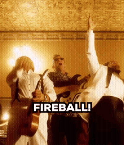 Men Singing And Playing Guitars Fireball GIF