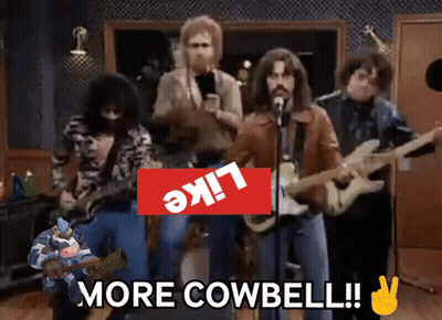 Men Singing And Playing Guitars With Like Sign GIF
