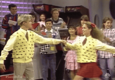 Men Sitting At Table Saved By The Bell GIF