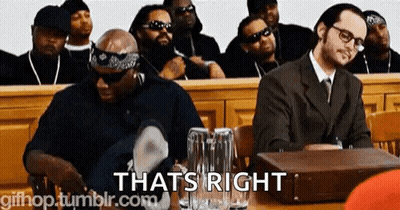Men Sitting In Courtroom Saying That's Right GIF