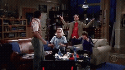 Men Sitting In Living Room Talking GIF