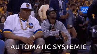 Men Sitting In Stands At Basketball Game GIF