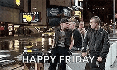 Men Sitting On Bench By Road GIF