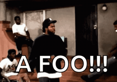Men Sitting On Steps One Says A Foo GIF
