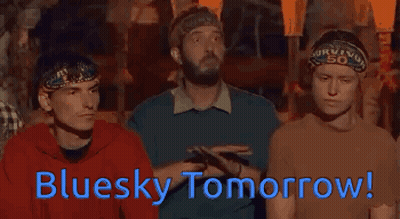 Men Sitting Together Bluesky Tomorrow GIF