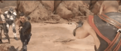 Men Standing In Desert GIF