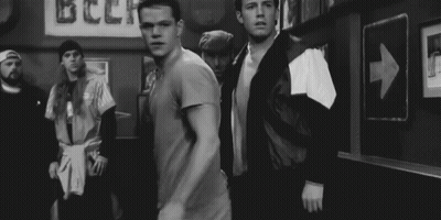 Men Standing In Front Of Beer It's Hunting Season Sign GIF