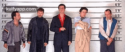 Men Standing In Front Of Police Lineup Kulfyapp.com GIF