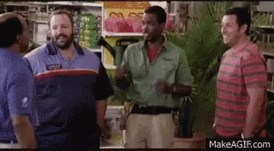 Men Talking In Store GIF