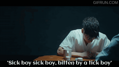 Men Talking Sick Boy Sick Boy Bitten Tick GIF