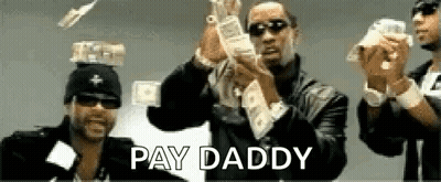 Men Throwing Money In The Air GIF