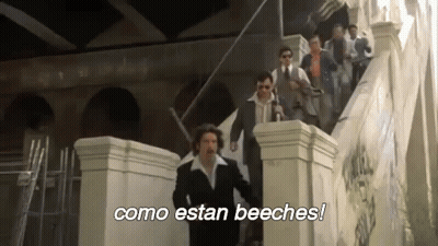 Men Walking Down Stairs Como Estan Beeches GIF