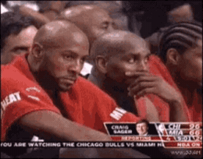 Men Watching Basketball One Listening To Degens GIF