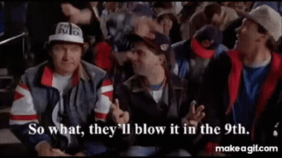 Men Watching Game Saying So What They'll Blow It GIF