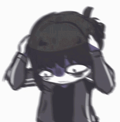 Menhera Chibi Panicking Moment  GIF