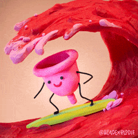 Menstrual Period Digital Illustration  GIF