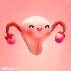 Menstrual Period Pains Digital Illustration GIF