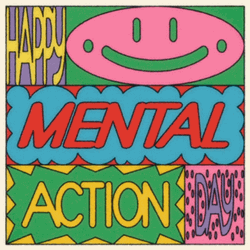Mental Health Action Day Animated Text GIF