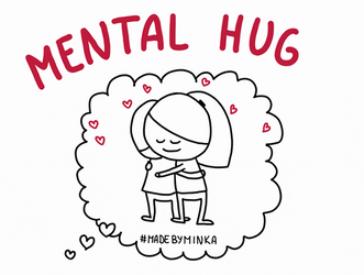 Mental Hug Thinking Of You Sympathy GIF