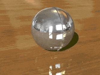 Mercury Sphere Cut In Half Melting GIF