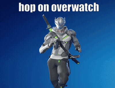 Mercy Standing In Front Of Blue Sky GIF