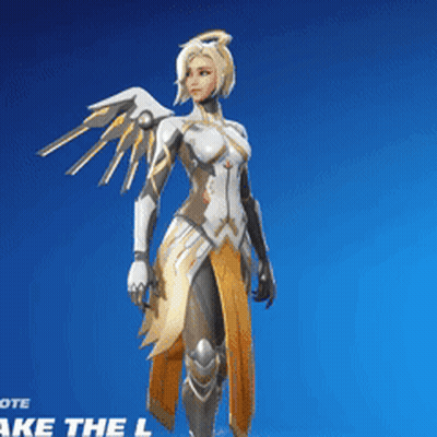 Mercy Standing In Front Of Blue Sky GIF
