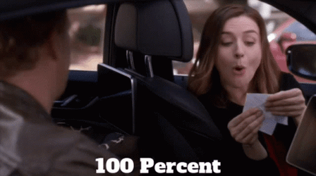 Meredith Grey Amaze For 100 Percent Score GIF