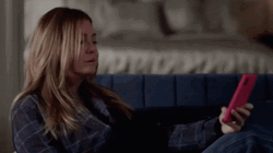 Meredith Grey Throwing Phone GIF