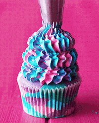 Mermaid Cupcake  GIF
