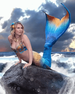 Mermaid Ocean Wave GIF