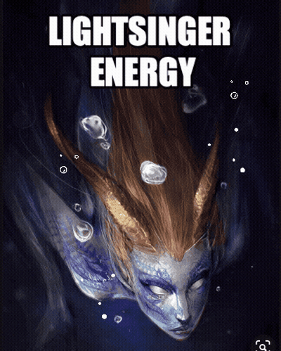 Mermaid Poster Lightsinger Energy GIF