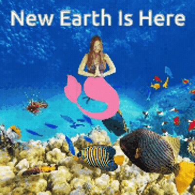 Mermaid Saying New Earth Is Here GIF