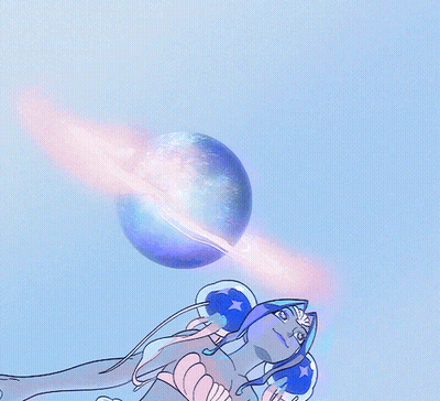 Mermaid With Blue Tail GIF