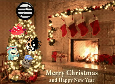 Merry Christmas And Happy New Year Card GIF