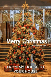 Merry Christmas And Happy New Year From My House To Your House Christmas Tree GIF
