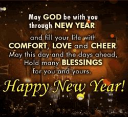 Merry Christmas And Happy New Year God Comfort Love Cheer Quotes GIF