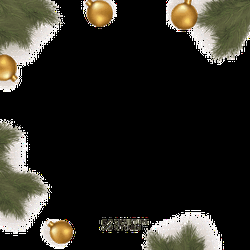 Merry Christmas And Happy New Year Gold Gifts Balls GIF