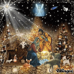 Merry Christmas Animated Jesus GIF