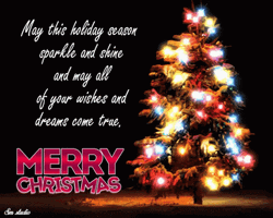 Merry Christmas Animated Lighting Light GIF