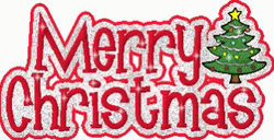 Merry Christmas Animated Text GIF