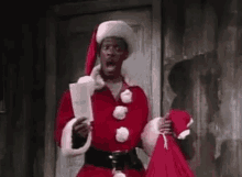 Merry Christmas Black Santa Funny Eddie Murphy