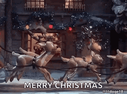 Merry Christmas Black Santa GIF