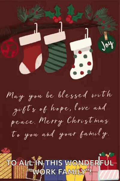 Merry Christmas Card Hope Love Peace GIF