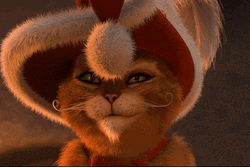 Merry Christmas Cat Puss Playing GIF