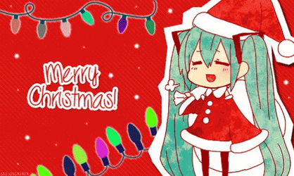 Merry Christmas Cute Anime Wonderland GIF