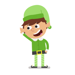 Merry Christmas Elf Disco Dance GIF