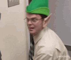 Merry Christmas Elf Dwight Schrute GIF